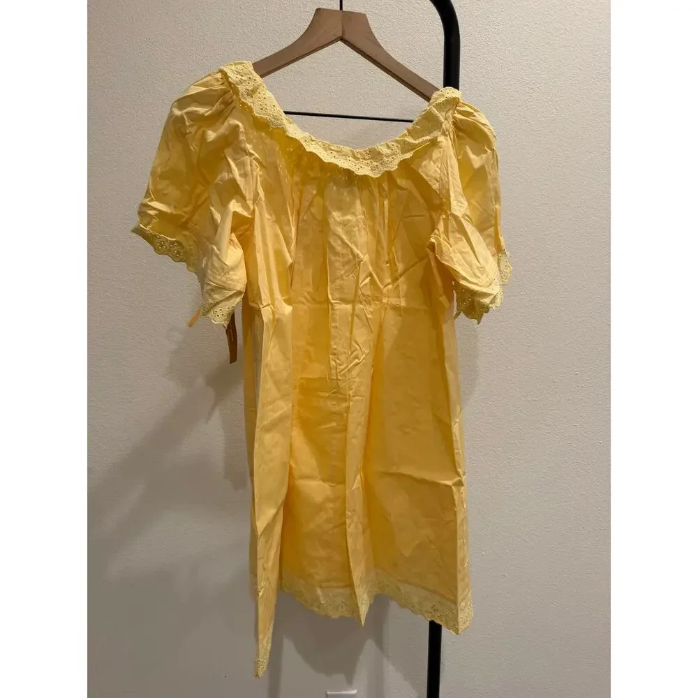 New Kourt Juliet light yellow dress size XS 100% cotton $147